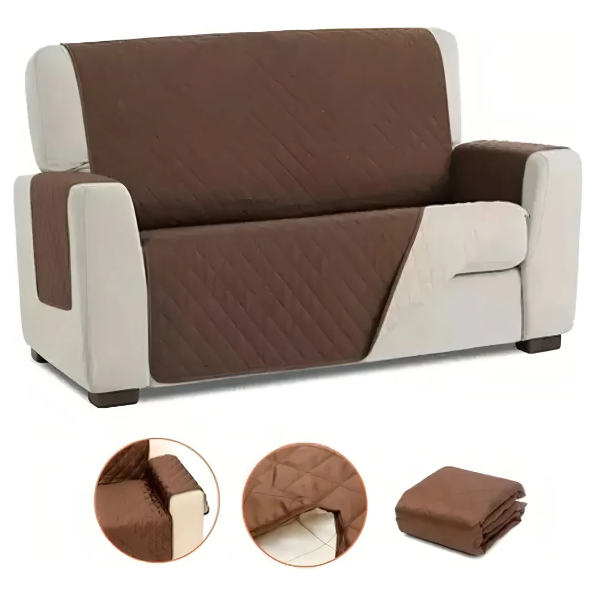 Miniatura 3 de Protector Forro Para Sofá 2 Puestos